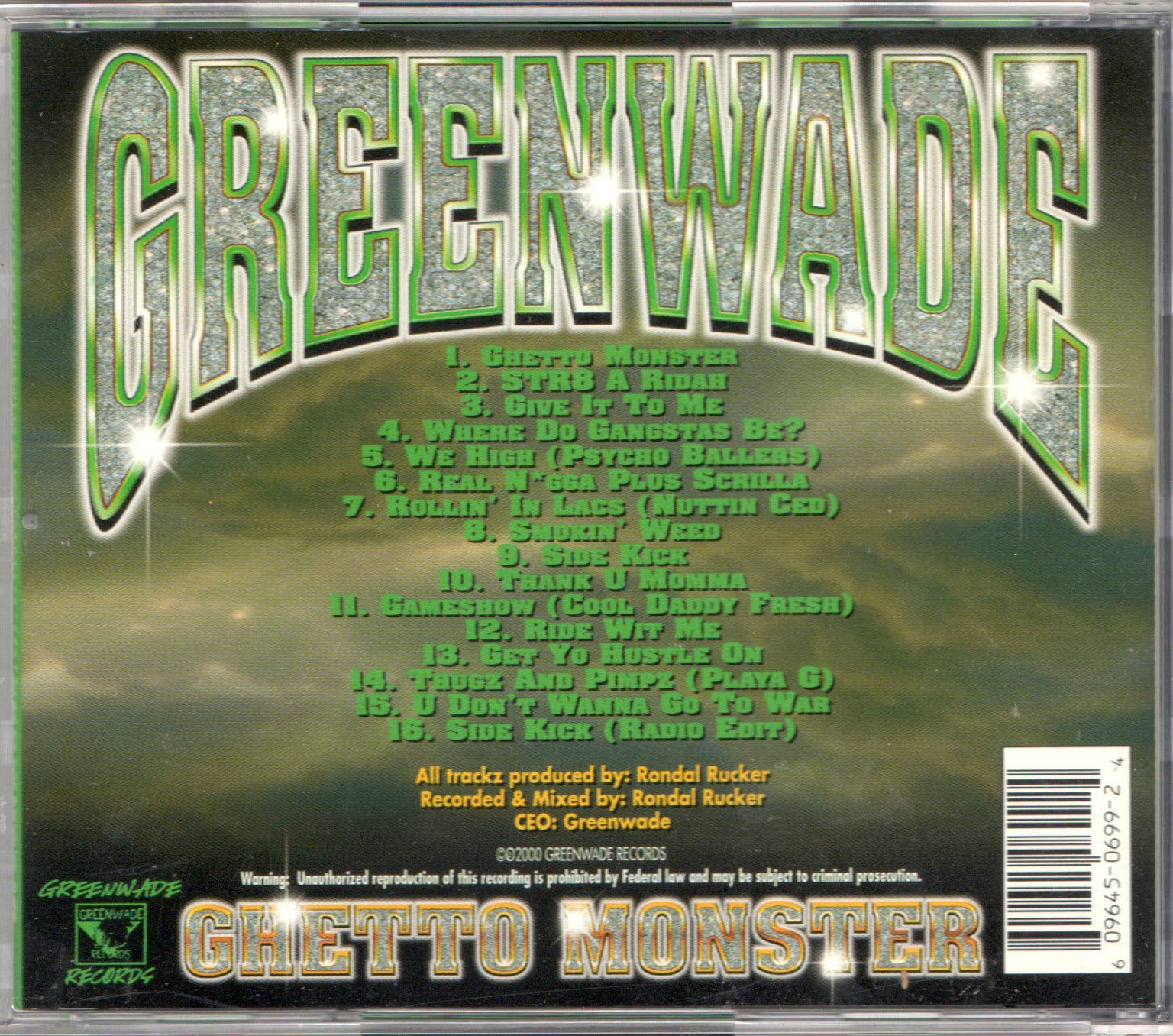 Greenwade (Crime Laced Records, Greenwade Records) in Nashville